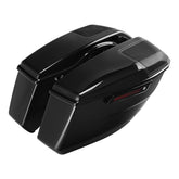 HR3 Vivid Black Pinstripe Regular Saddlebags with 6*9" Speaker Cutouts for 2024 HD Touring